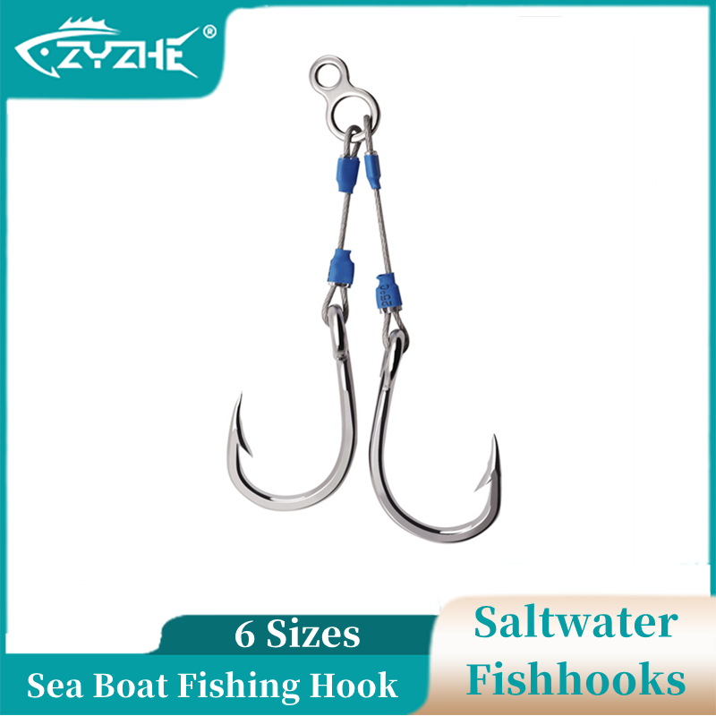 ZYZHE Steel Wire Jig Assist Ho - đánh giá và giá Fishing Hook Assortment