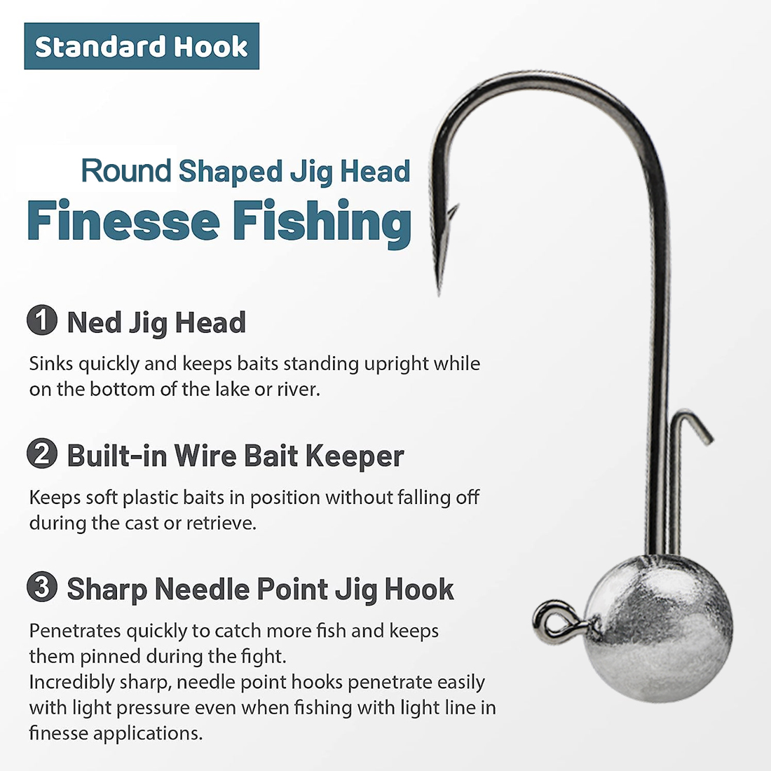 FishTrip 1~10pcs Ned Jig Heads - đánh giá và giá Fishing Hook Weedless