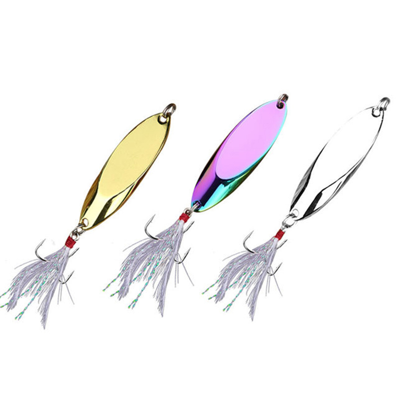 X-Vây 2.5-42G Kim Loại Spoon L - đánh giá và giá Fishing Hook Treble