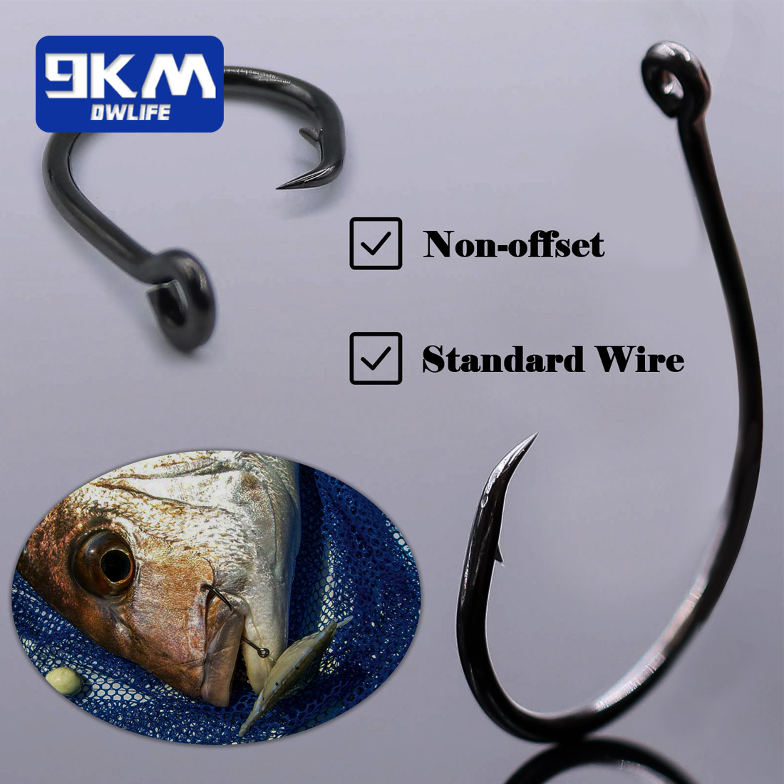9KM 25-50Pcs Inline Wide Gap C - đánh giá và giá Fishing Hook Circle