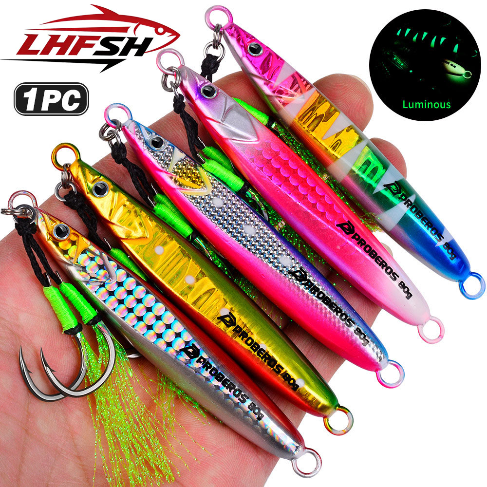 LHFSH Luminous Metal Jig Fishi - đánh giá và giá Fishing Hook Treble