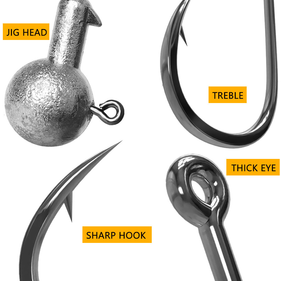 1g 2g 3g 4g 5g 10g 20g 22g 25g - đánh giá và giá Fishing Hook Assortment
