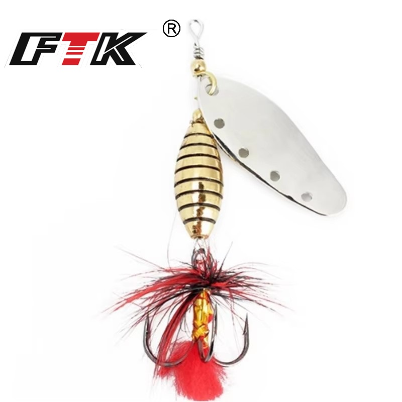 FTK 6g 12g 16g Metal Spinner B - đánh giá và giá Fishing Hook Treble