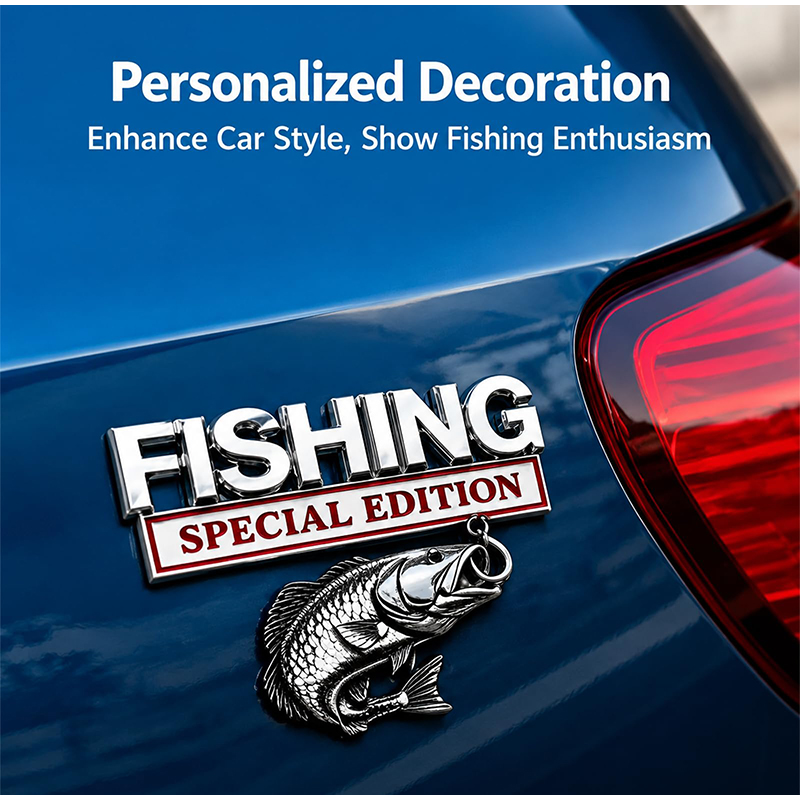 Chrome Fishing Car Badge Metal - đánh giá và giá Fishing Hook