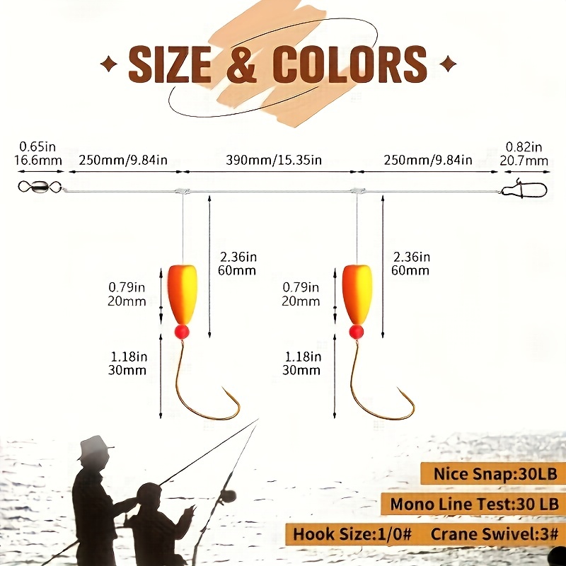 3pcs Pompano Rigs Surf Fishing - đánh giá và giá Fishing Hook Circle