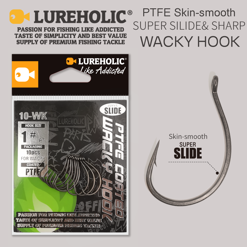 LUREHOLIC PTFE Super Slide Wac - đánh giá và giá Fishing Hook Barbless