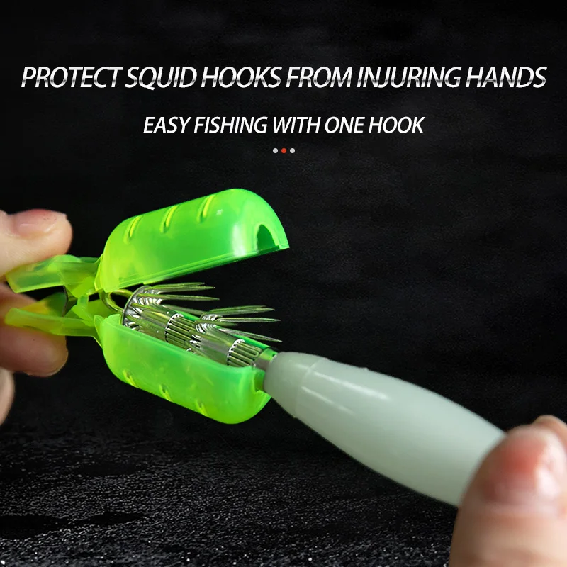 10Pcs/Lot Squid Jig Hook Cover - đánh giá và giá Fishing Hook Jig