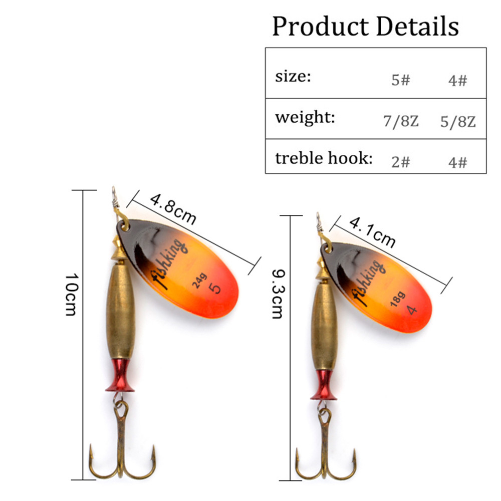 Mồi Câu Cá Spinner Mồi Cá Xa 4 - đánh giá và giá Fishing Hook Treble