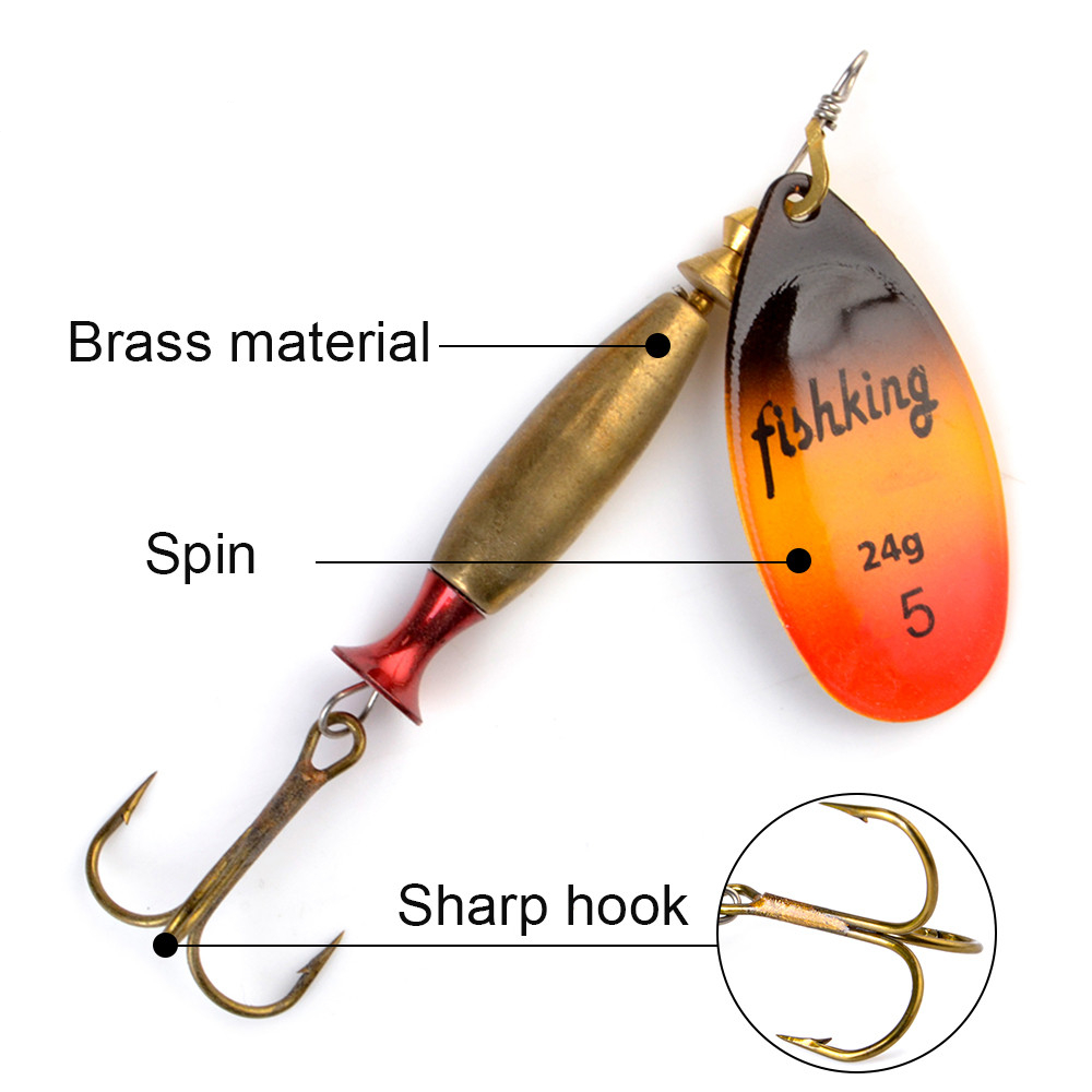 Mồi Câu Cá Spinner Mồi Cá Xa 4 - đánh giá và giá Fishing Hook Treble