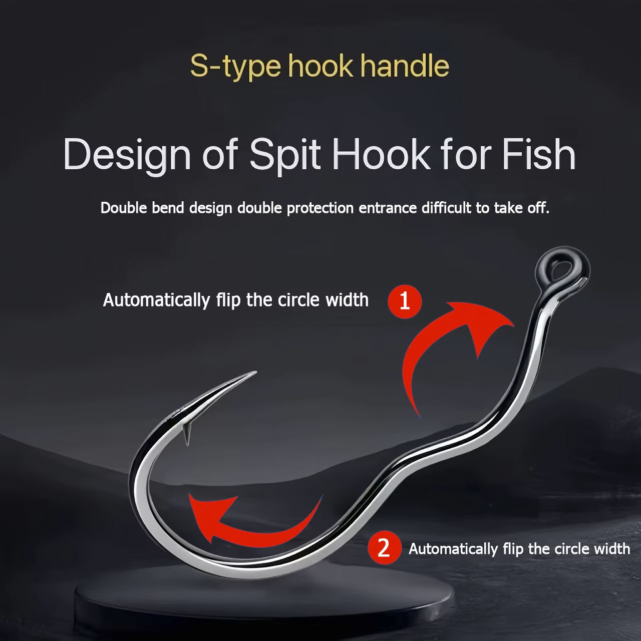 50 Pcs Durable Automatic Flip  - đánh giá và giá Fishing Hook Circle