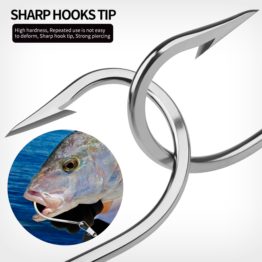 PROBEROS 5pcs Stainless Steel  - đánh giá và giá Fishing Hook Circle