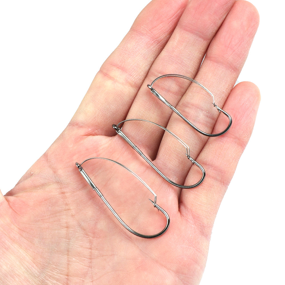 10Pcs/box Fishing Wacky Weedle - đánh giá và giá Fishing Hook Weedless