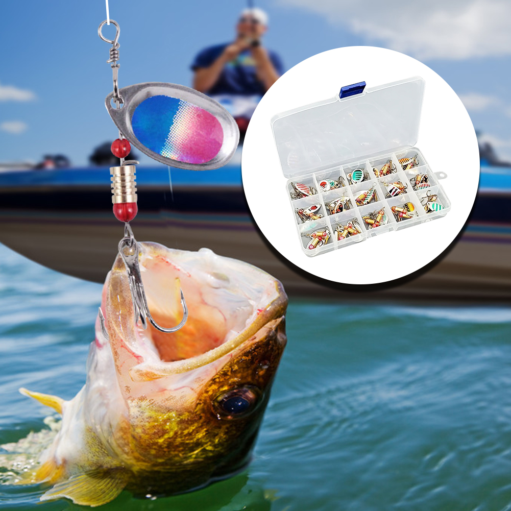 30pcs Metal Spoon Spinner Fish - đánh giá và giá Fishing Hook Treble