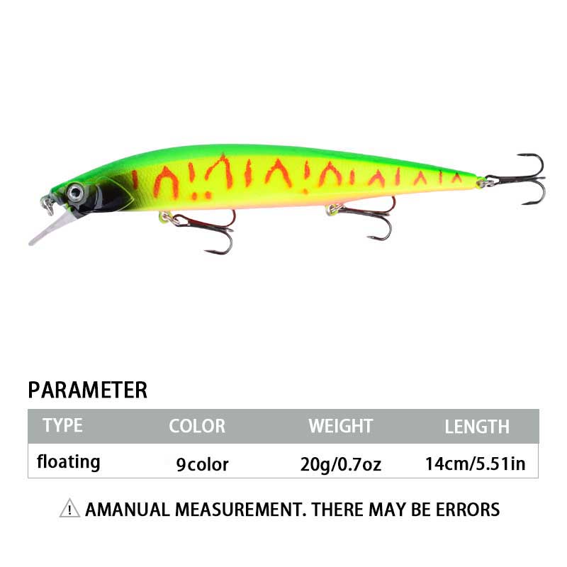1pc 14cm/20g Plastic Simulatio - đánh giá và giá Fishing Hook Treble